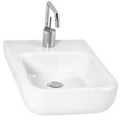 bamboo 370-1601 Wall-hung WC pan & bidet cover, aluminum 370-1600 Wall-hung WC pan & bidet cover, white Flexible 3 Tap hole option: One tap hole, syphon included