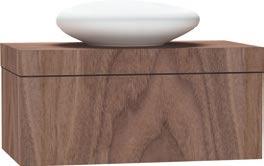 Options Lux Counter, 100 cm Code: 52241 Dimensions WxDxH (cm): 100x55x10 Material: Natural veneered onto plywood Color: Rosewood Color and material options: Lacquered onto MDF Natural veneered Black