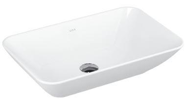 Design Basins Geo rectangular washbasin, 60 cm Code: 4425 Weight