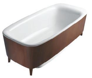 Water Jewels Rectangular bathtub Code: 5350 Size (cm): 190x90 Height (cm): 56 Depth (cm): 43 Weight (kg): 55 Volume (L): 240 Panel color and material options: Wooden Wenge Rectangular bathtub Code: