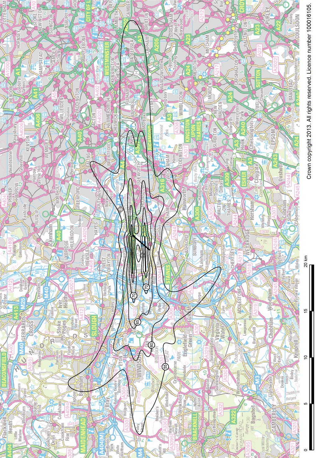 Strategic Noise Maps for Heathrow Airport 2011 Figure 6 Heathrow