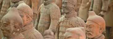 In China view iconic sites such as the Great Wall in Beijing and the Terracotta Warriors and Horses in Xian.