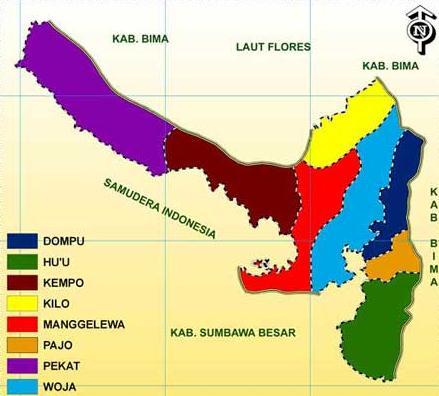 TABLE 4.1 The population by sub-districts in Dompu Regency 2012-2015 Sub-Districts The population of Dompu Regency (soul) 2012 2013 2014 2015 Hu u 16.050 16.395 16.581 17.200 Dompu 49.854 50.924 51.
