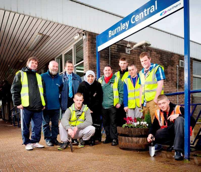 HORTICULTURE AT BURNLEY Horticulture students from UCLAN Burnley have become station adopters at Burnley Central station.