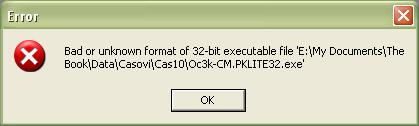 PkLite 32 v.1.1 I evo i jednog pakera koji potice jos iz vremena DOS aplikacija. Bas iz ovog razloga sam dosta dugo i trazio verziju koja bi mogla da kompresuje i Win aplikacije.