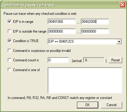 custom uslove koje mozemo da postavimo. EIP je registar kojem nemamo direktan pristup, odnosno njemu pristupamo jedino u read modu.