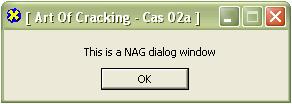 Killing NAGs Dialogs U proslom primeru je objasnjeno kako se skidaju messagebox NAGovi a u ovom ce biti objasnjeno kako se skidaju dialog NAGovi.