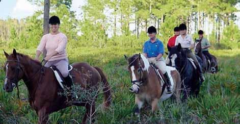 Equestrian Use Viewing the pine flatwoods, cypress ponds and wildlife-filled wetlands on horsebackisoneofthemanygreat recreational experiences that can beenjoyedondistrictlands.