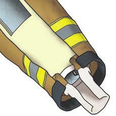 AXTION SLEEVE provides extra length when you reach. TELESCOPING CUFFS keep debris and water out.