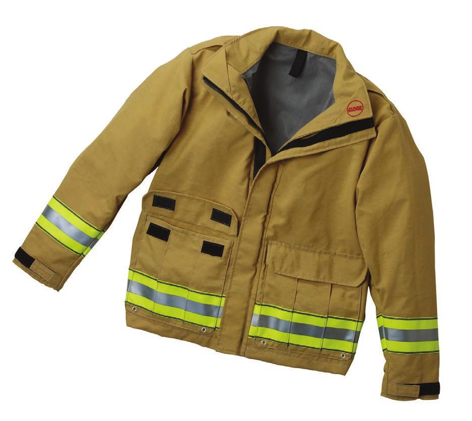 TECHRESCUE JACKET TECHRESCUE PANTS ZIP-UP COLLAR for weather protection or lays flat for ventilation.