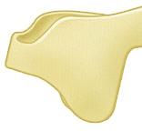 VIBRAM CONTOURED CUP OUTSOLE Molded outsole wraps onto the leather upper for athletic shoe performance.