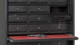 Weapon Cabinets available in Black Santex or Grey Santex 83 high (2108mm) WSC shown with 20