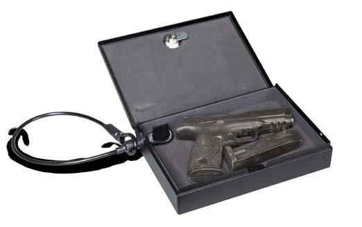 with the pistol box and allows you to secure to a