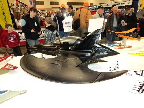 2013 Toledo Show As stated earlier, last year we had the turbine powered Flying Dragon, this year we had a really nice reproduction of the Batman Jet.