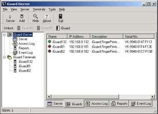 5. iserver iserver je Windows program koji prikuplja zapise transakcija od iguard uređaja i snima ih na baze podataka ODBC formata.