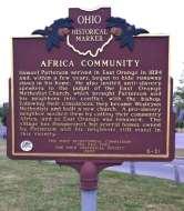 This area was very active on the Underground Railroad being a direct route from Westerville to points north with the destination of the Benedict home and the Quaker community just to the north of