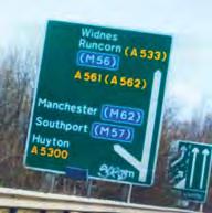 The motorway network is directly accessed via Knowsley Expressway - leading to M62 and M57 - and dual carriageway direct to J12 of M56.