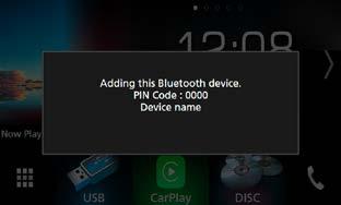 Upravljanje funkcijom Bluetooth Registracija sa Bluetooth uređaja Slijedite korake 1, 2 i 3 za registraciju.