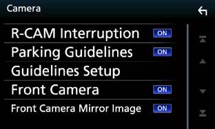 Podešavanje postavki Postavke kamere Možete podešavati parametre kamere. 1 Pritisnite tipku <MENU>/ gumb za glasnoću. Pojavljuje se skočni izbornik. 2 Dodirnite [SETUP].
