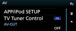 Podešavanje postavki AV postavke Možete podešavati AV parametre. 1 Pritisnite tipku <MENU>/ gumb za glasnoću. Pojavljuje se skočni izbornik. 2 Dodirnite [SETUP]. Prikazuje se zaslon izbornika SETUP.