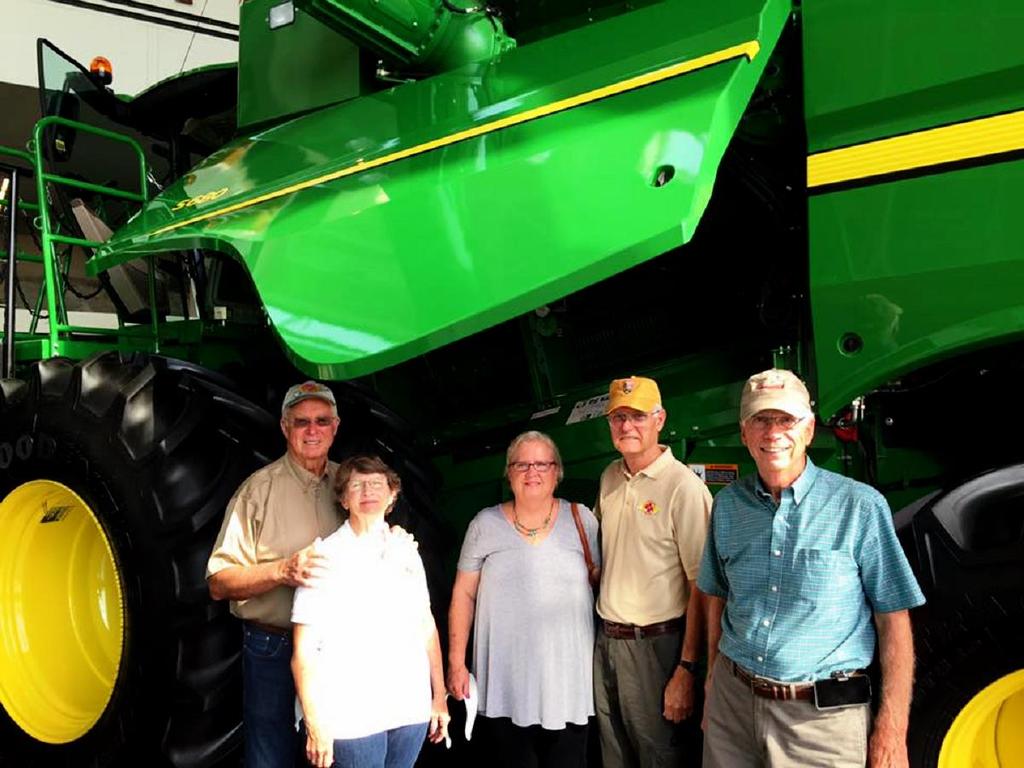 On the way back home, at the John Deere Harvester Factory, East Moline, Ill. Paschalls, Townsends, and Stedman Brown.