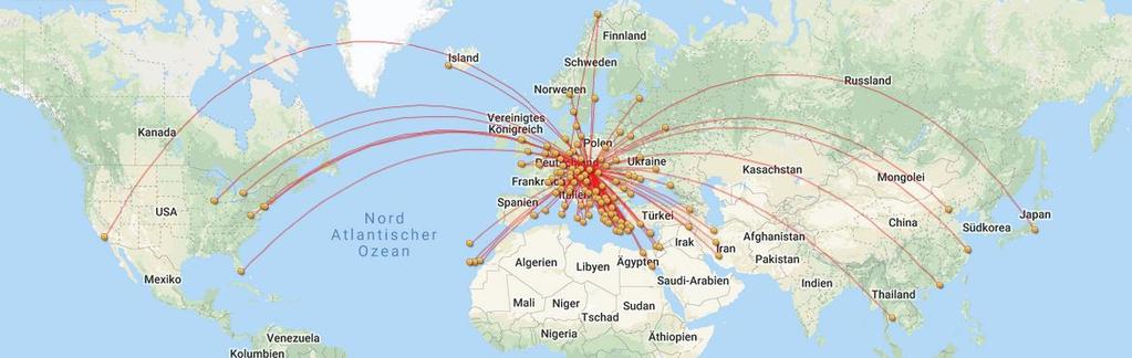 Austrian Airlines: Strong in central-south eastern Europe, fast and efficient in VIE. We connect trunk routes between Europe, USA and Asia.