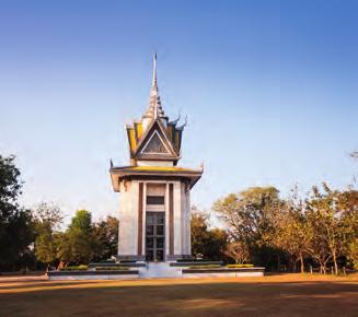 Killing Fields: Now a place of peace, pay respects to victims of Cambodian genocide.