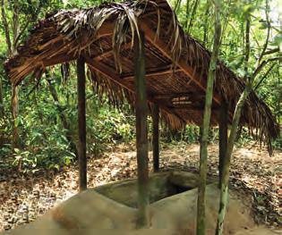 Once above ground, see other ingenious items used by the residents to defend themselves such as bamboo traps and camouflaged pits.
