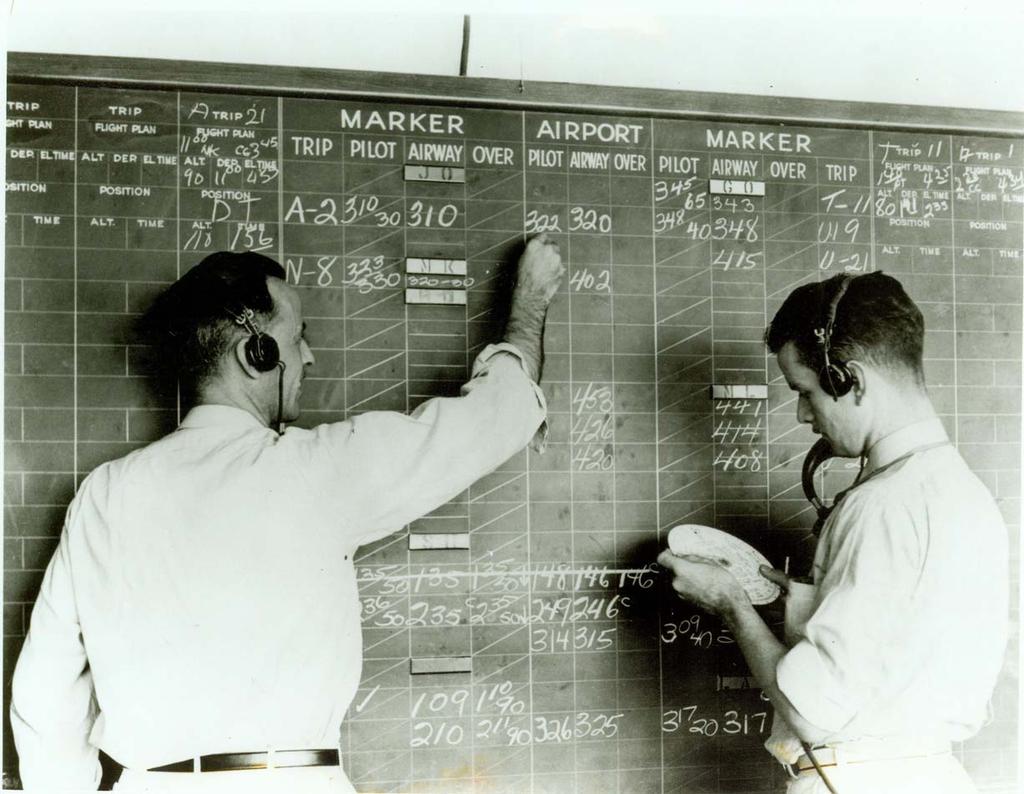 1936 Controllers work the board