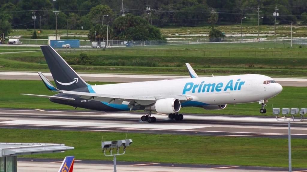 Amazon Prime Previous cargo operations by ABX/DHL at Tampa International Airport have been replaced by Atlas Air, operating on behalf of Amazon.