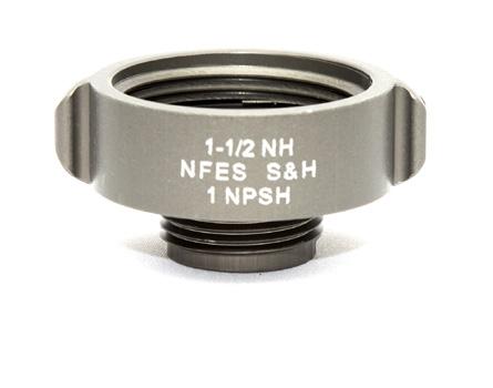 5 NH(F) x 1 NP(M) Reducer Lightweight anodized aluminum 1.