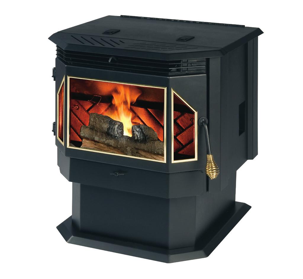 Evolution Pellet Stove toau ne h t Wi art O ition Window Trim NOW Included Model 55-TRPEP Pellet burning unit -- Free Standing, 3 Rear Exhaust Heats up to 2,000 square feet Hopper Capacity: Over 40