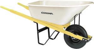 MAX HEAVY-DUTY CONTRACTOR WHEELBARROWS WB 2706S 60 IN STEEL HANDLES 16 IN PNEUMATIC TIRE WB 2706SFF 60 IN STEEL HANDLES 16 IN FLAT-FREE KNOBBY TIRE 1.