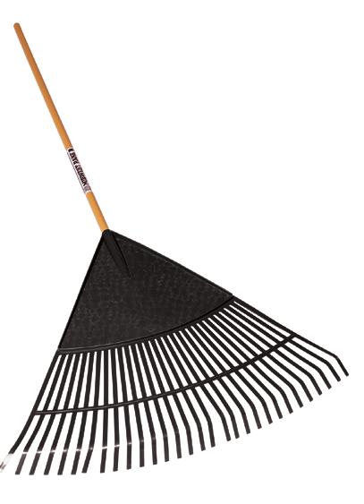 RAKES - LAWN AND LEAF Our poly leaf rakes offer a single-piece head design for durability and longevity. The self-cleaning design is one of the best on the market.