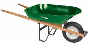 wheelbarrow, poly tray Homeowner-duty poly tray - black, dual standard tires Hardwood handles, WB-10P 85728 Seymour 6 cu. ft.