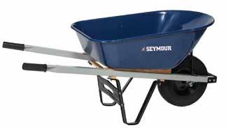 wheelbarrow, poly tray Light-duty poly tray - black, standard tire Hardwood handles, WB-6P 85723 ProValue 6 cu. ft.