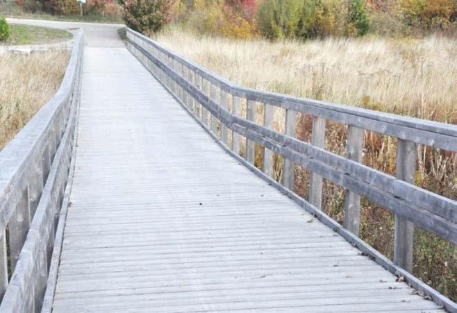 4.4 BOARDWALKS Boardwalks are generally described as planked structures that are built close to the ground or over wet soil or water.