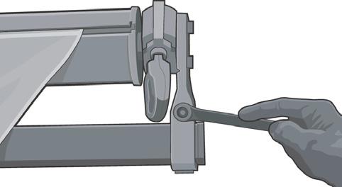 The manual override Crank Loop should be facing down. See Figure 8. Continue at Step 24. Figure 6 Figure 7 Figure 8 Vista (manually operated) models 16.