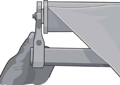 gray Roller Cap. If necessary, use the hammer to tap on the locking pliers and remove the gray Cap from the Roller Bar. See Figure 12. 18.