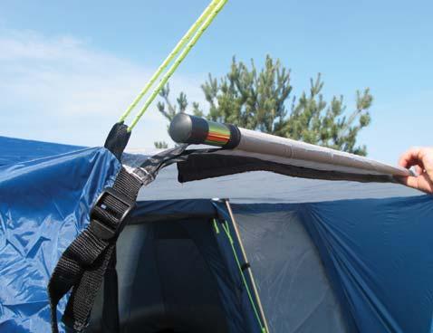 The Travel Pods can be attached to the camper in various ways: How do Travel Pods attach to the camper? Guy Line Method This is the quickest method.