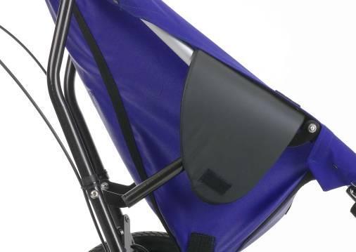 To fold the Delta Buggy; first, unclip the retaining strap (this is the narrow strap attached under the front corners of the seat hammock).