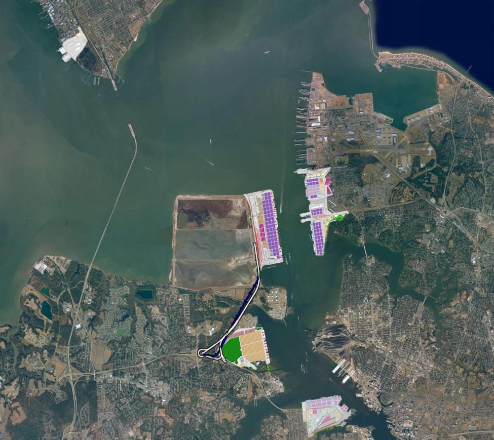 The Port of Virginia NNMT Hampton Roads Harbor Craney Island