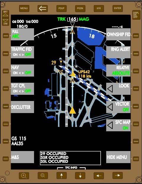 Surface Benefit Example Increased safety on the surface by pilots With surface traffic information in the cockpit, the aircraft will avoid hazardous runway and taxiway situations and prevent surface