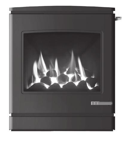 Inset Gas Fires (continued) CL7 Inset, Conventional flue, manual control - coal effect YM189-224 Natural gas, flat top, coals with manual control C 765.83 919.