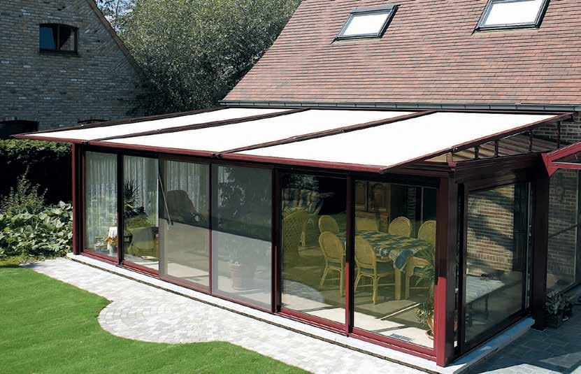 B-126 Extendable shadow for your conservatory 1 m25 EXTENSIBLE TO 1,25 M!
