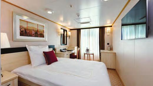 staterooms with especially large windows (from 133 sq. ft.) 