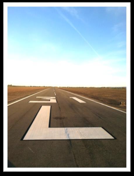 Runway Surface Markings Surface painting markings that denote a runway are white and include centerline, edge-lines, runway designation, threshold and threshold bar markings.