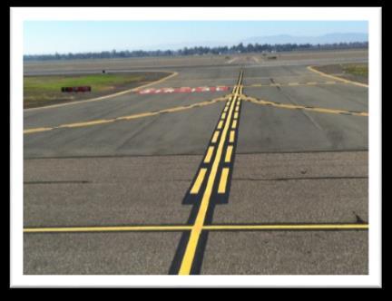 Enhanced Taxiway Centerline Marking Yellow in color Solid line with dashed lines