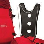 EVA FOAM EXPEDITION HARNESS The fixed, contoured EVA foam harness is designed specifically with stability, carry and comfort in