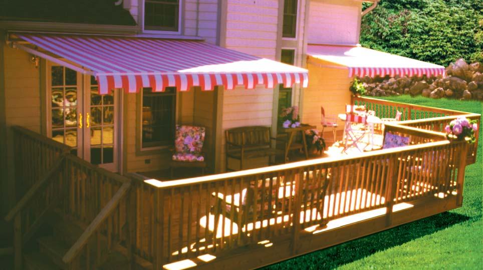 MADERA European style with a flair Madera is an elegant retractable awning, designed to provide shade at your command.